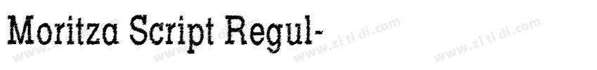 Moritza Script Regul字体转换